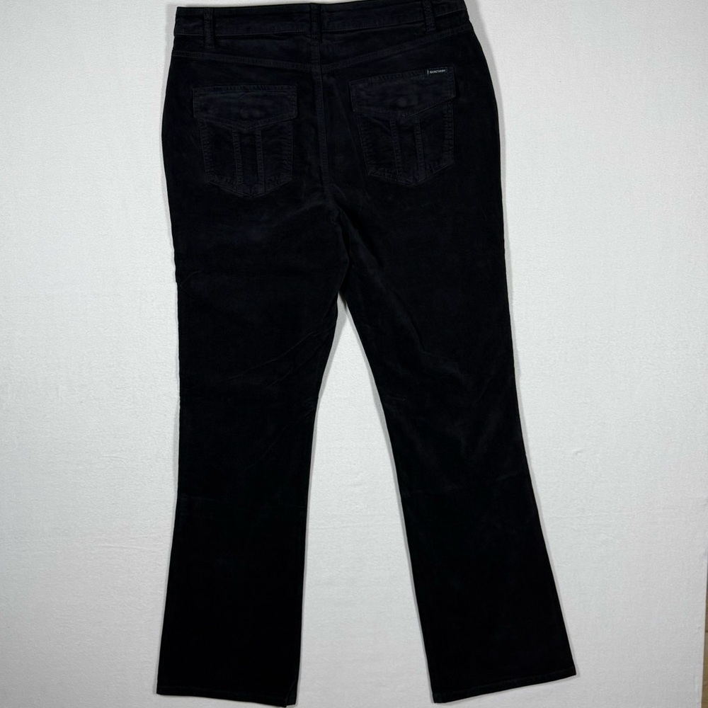 SANCTUARY velveteen hayden bootcut black sz 33 velvet moto biker NWT whimsigoth - Picture 11 of 13